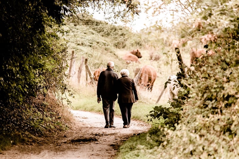 Elderly couple together